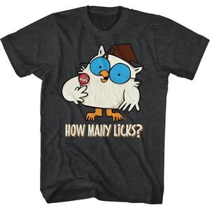 Mr Owl How Many Licks Tootsie Pop Tshirt
